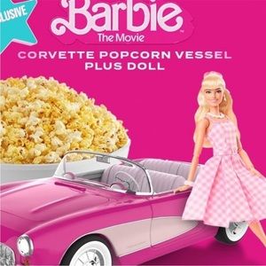 Barbie The Movie AMC Popcorn Corvette and Barbie Doll Set